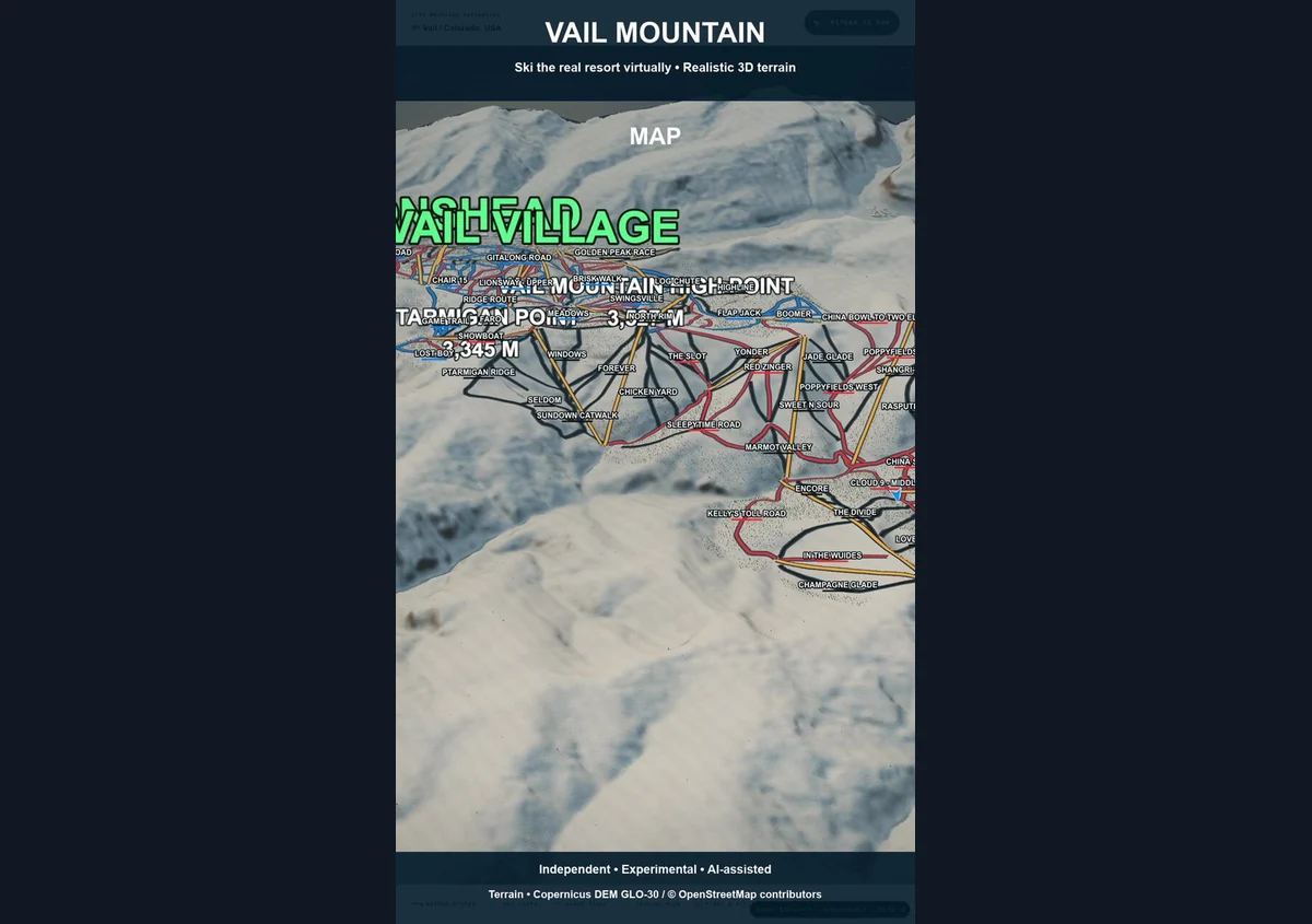 Ski Simulator 360 (Vail) game artwork