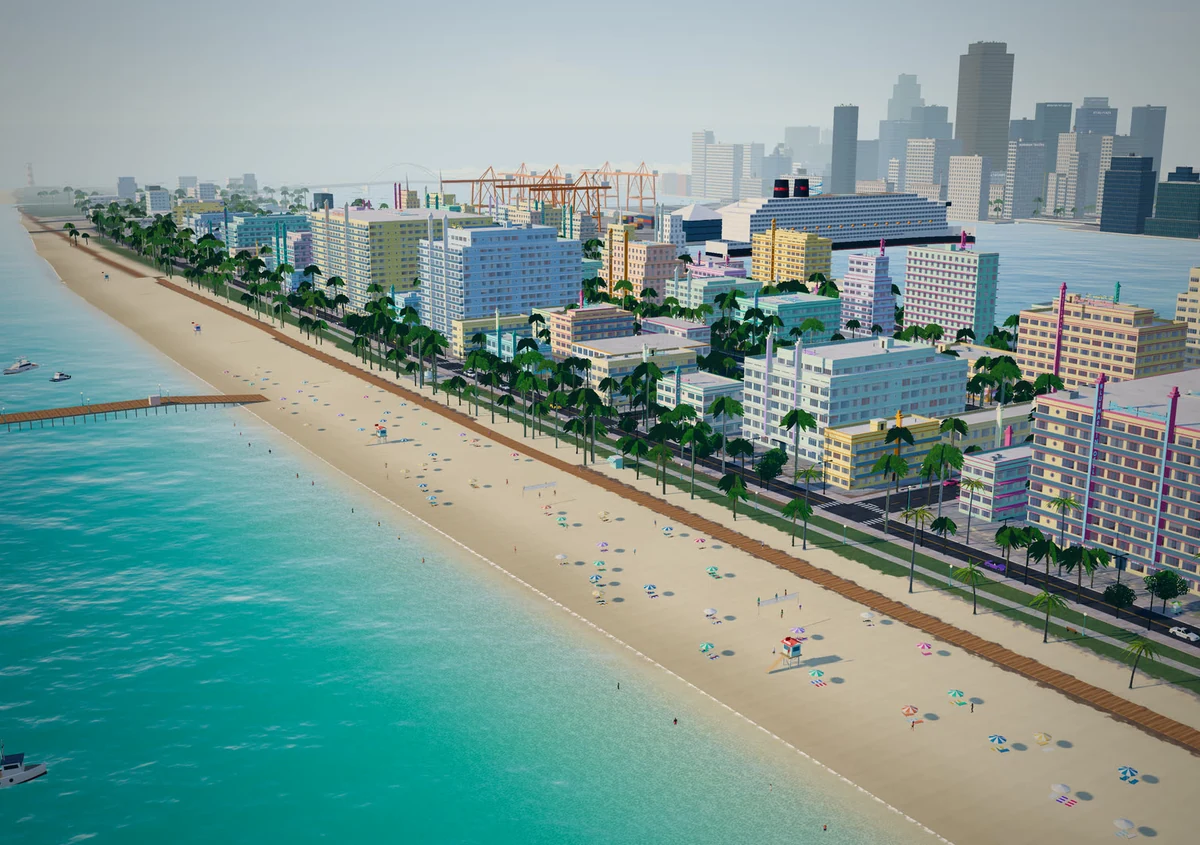 Neon Palms — Port Solana game artwork