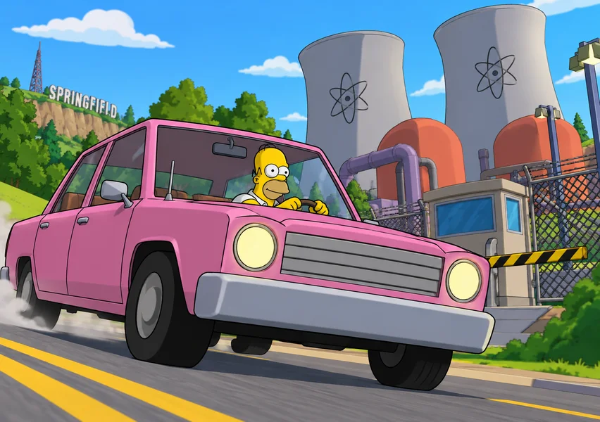 The Simpsons: Hit & Run game artwork