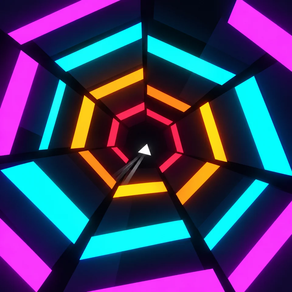 Artwork for Super Hexagon Enhanced (240-500 FPS, widescreen), for Super Hexagon.