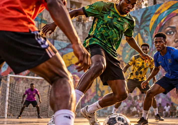 Lagos street football game artwork