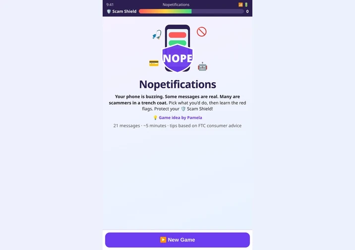 Nopetifications game artwork