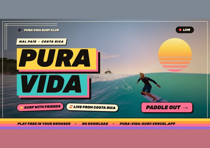 Pura Vida Surf game artwork