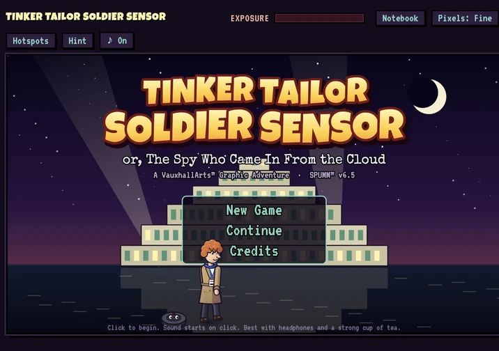 Tinker Tailor Soldier Sensor game artwork