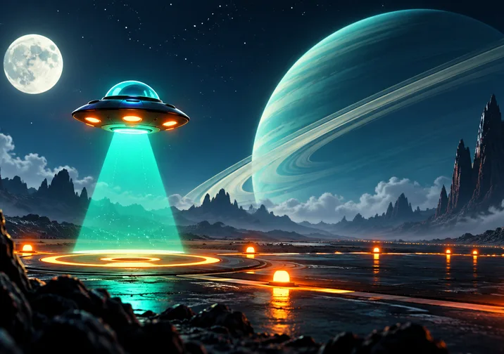 UFO parking game artwork