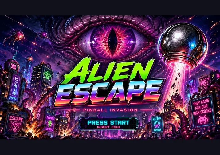 Alien Escape: Pinball Invasion game artwork