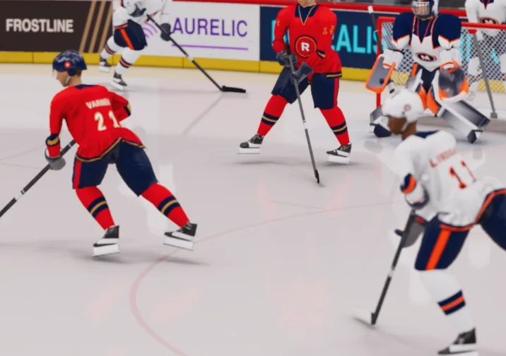 Blueline: arcade hockey game artwork