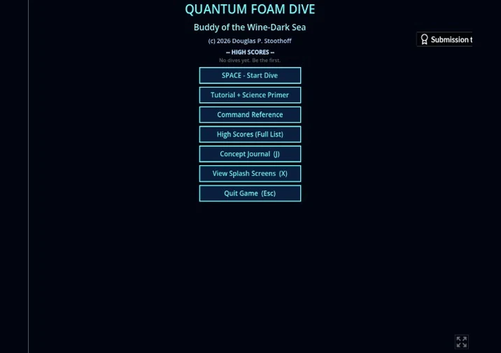 Quantum Foam Dive game artwork