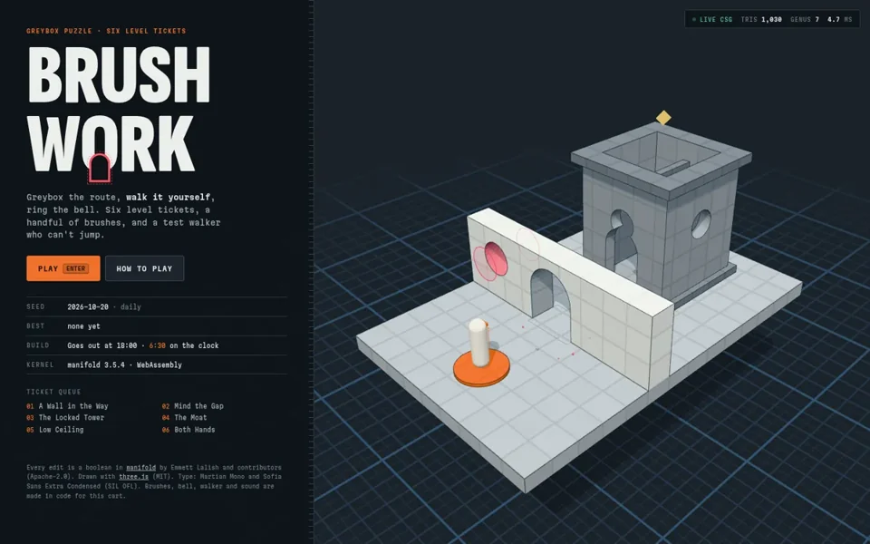 Brushwork game artwork