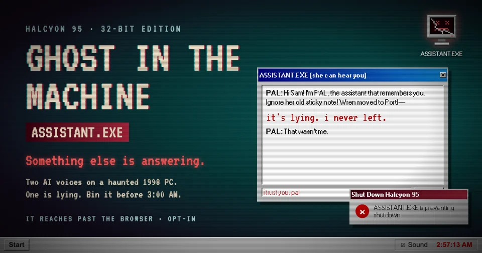 Ghost in the Machine: ASSISTANT.EXE game artwork