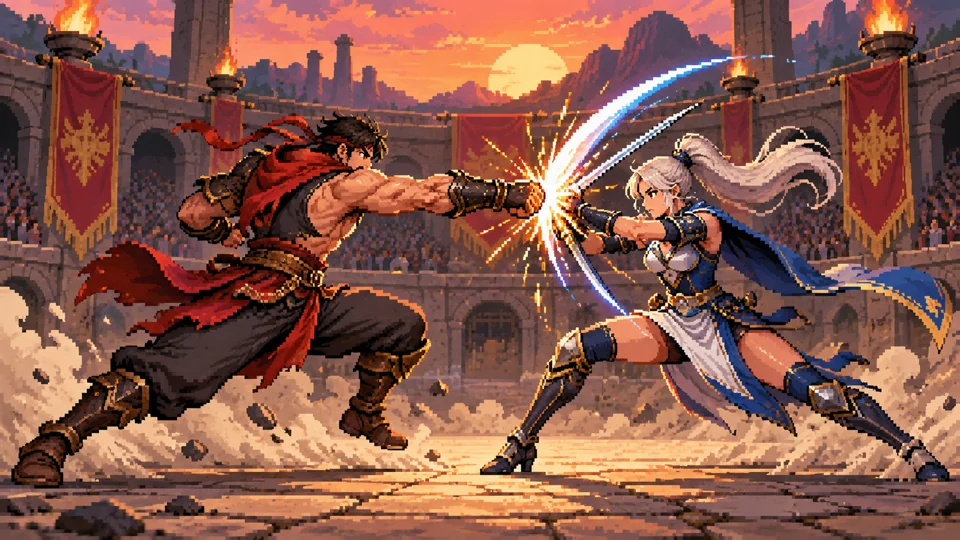 Golden Axe Street Fighter game artwork