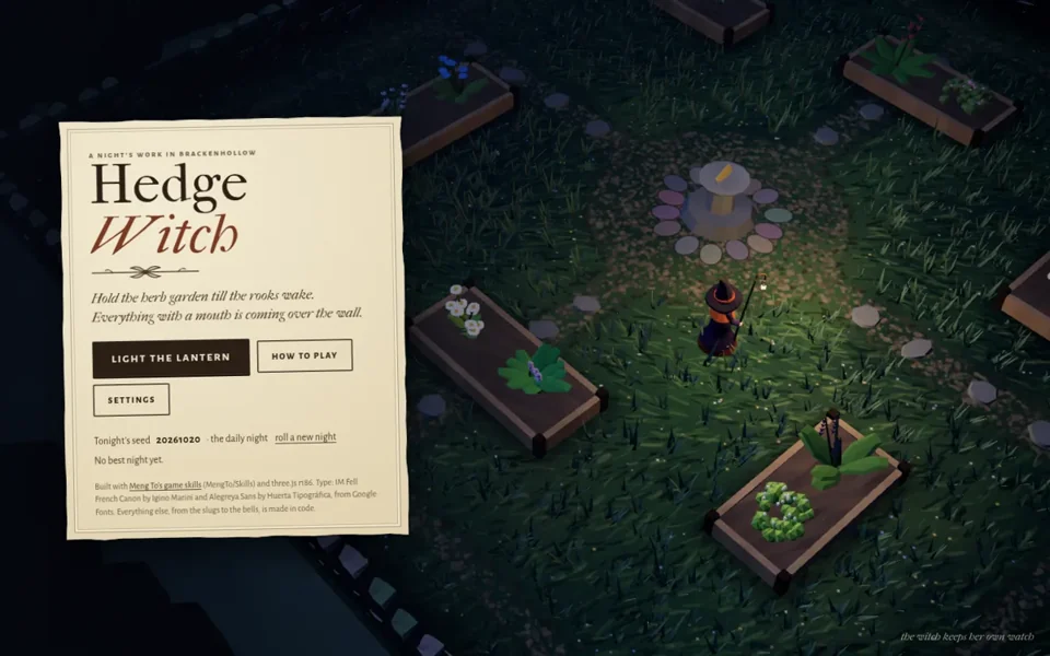 Hedge Witch game artwork