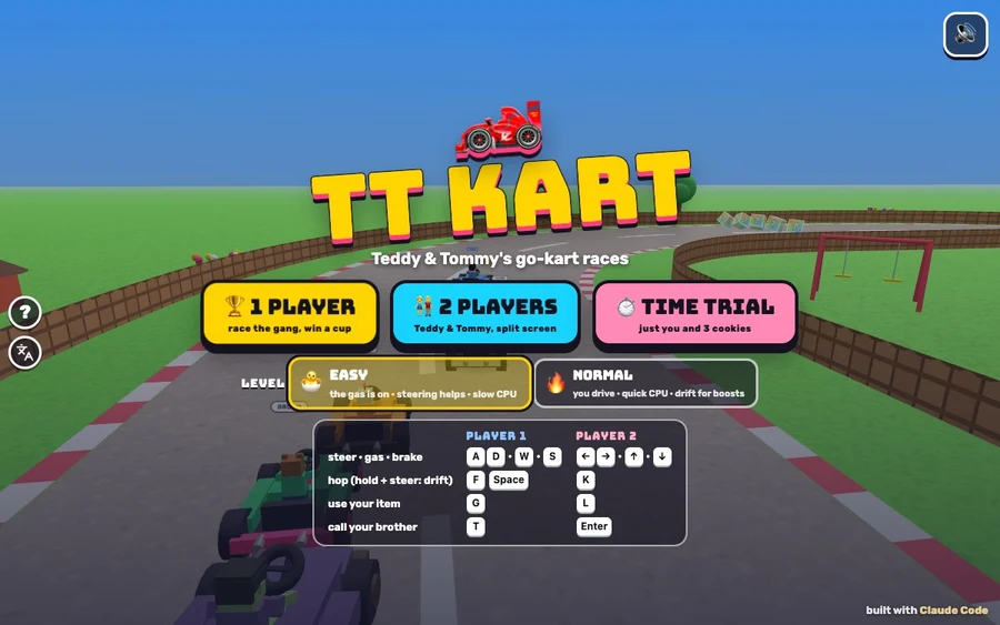 TT Kart game artwork