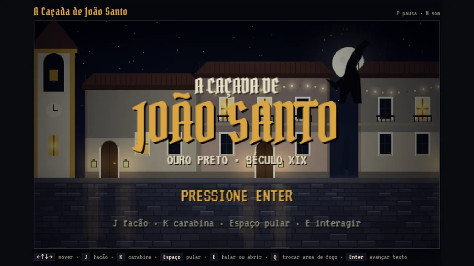 A caçada de João Santo game artwork