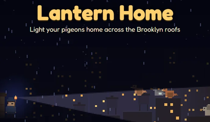Lantern Home: a Pigeon Pals night game artwork