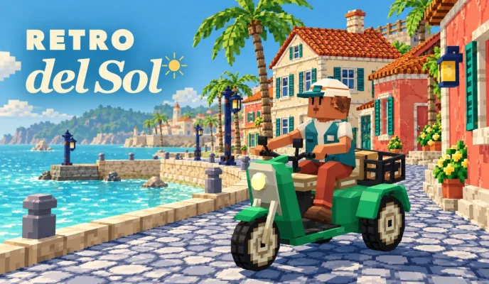Retro del Sol game artwork