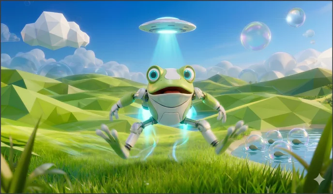 Aero Frog Skybound game artwork