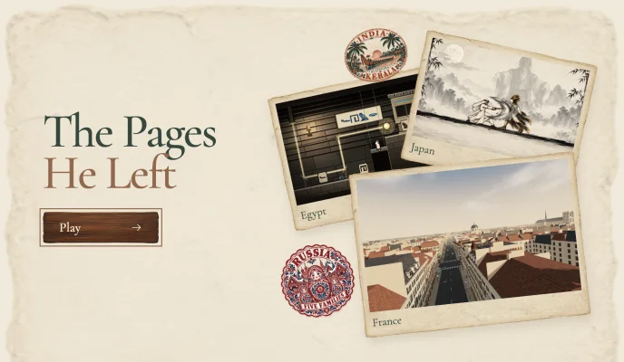 The Pages He Left game artwork