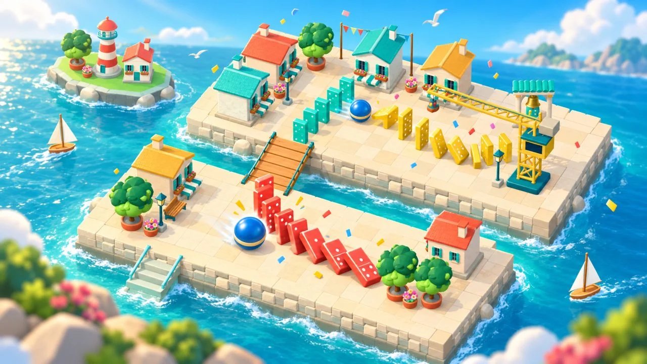 Domino District game artwork