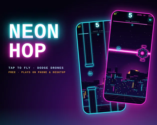 Neon Hop game artwork