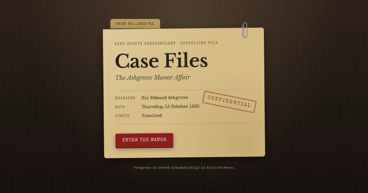 Case Files game artwork