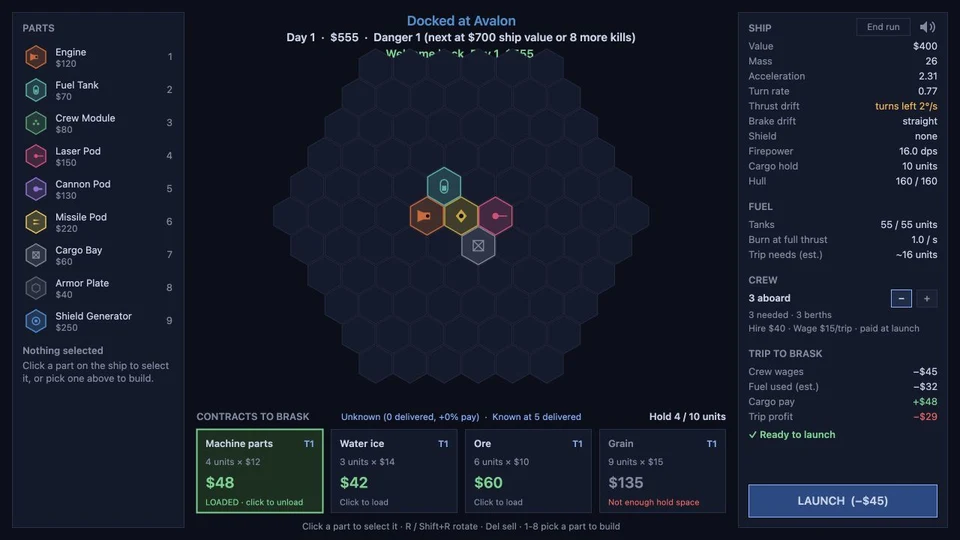 Hex Ship game artwork