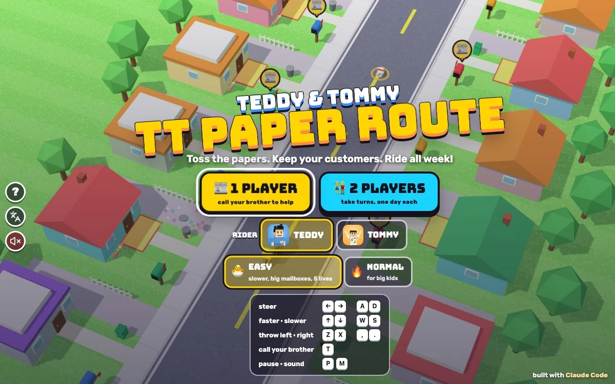 TT Paper Route game artwork