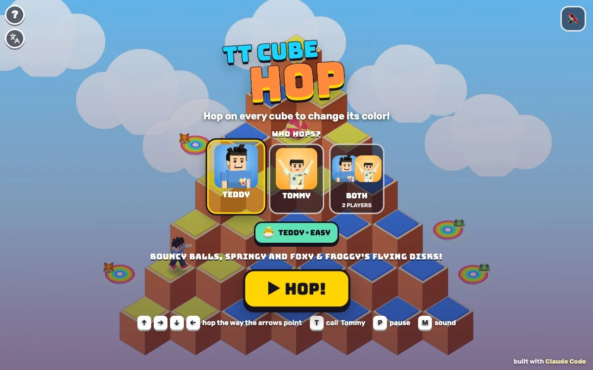 TT Cube Hop game artwork
