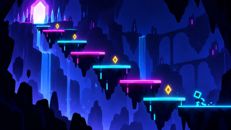 Neon Ascent game artwork