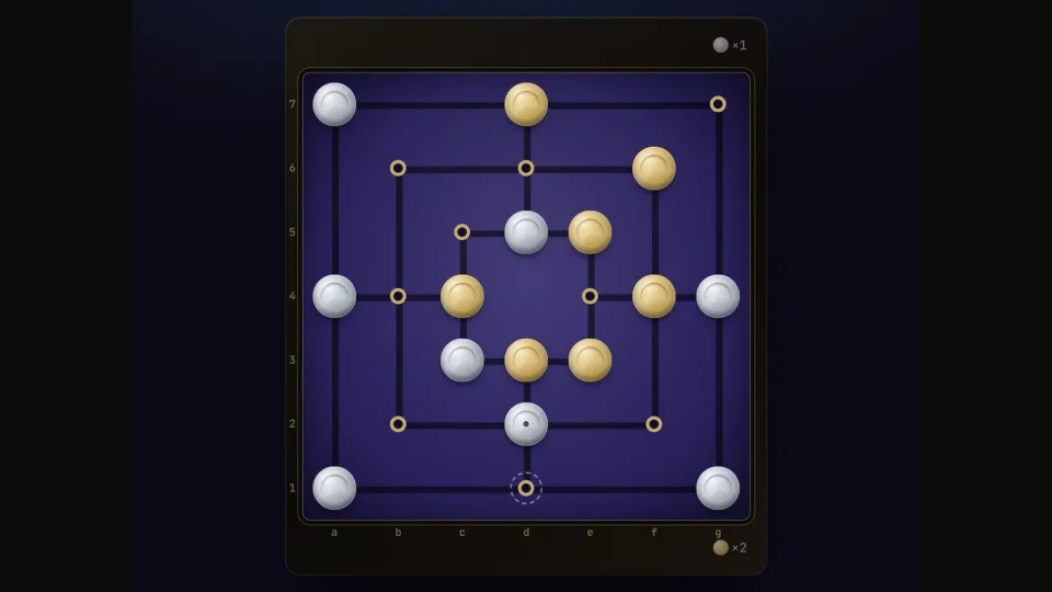 Nine Men's Morris game artwork
