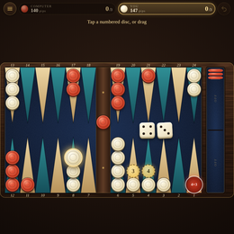Backgammon game artwork