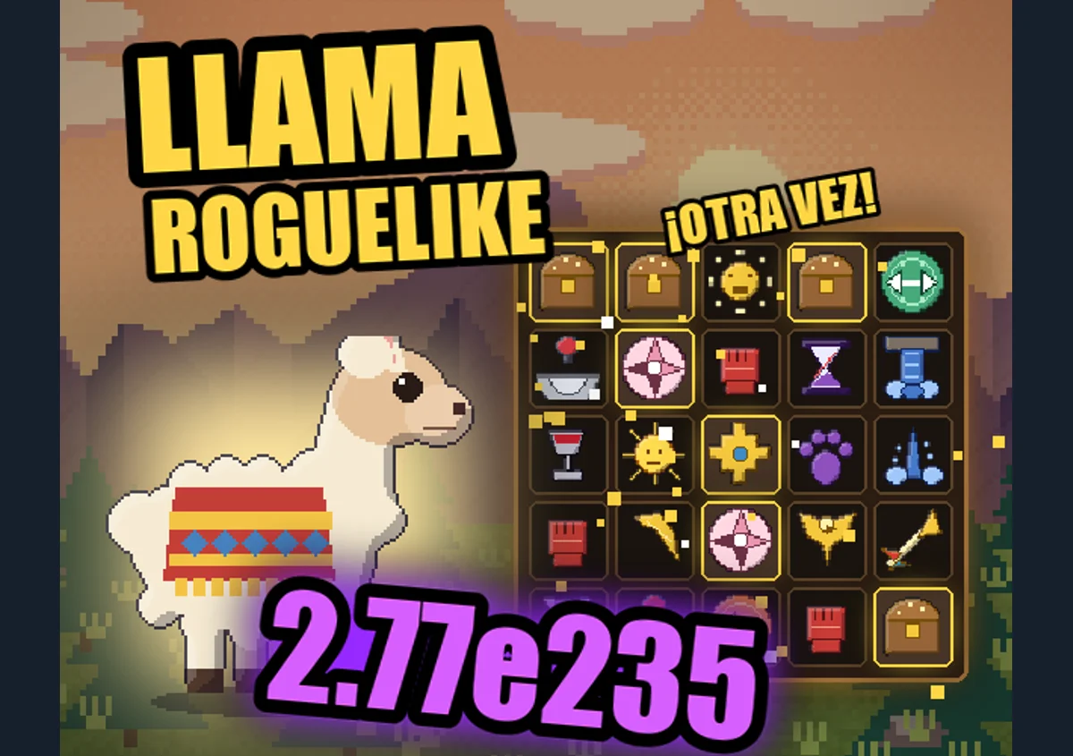 Llama Roguelike game artwork