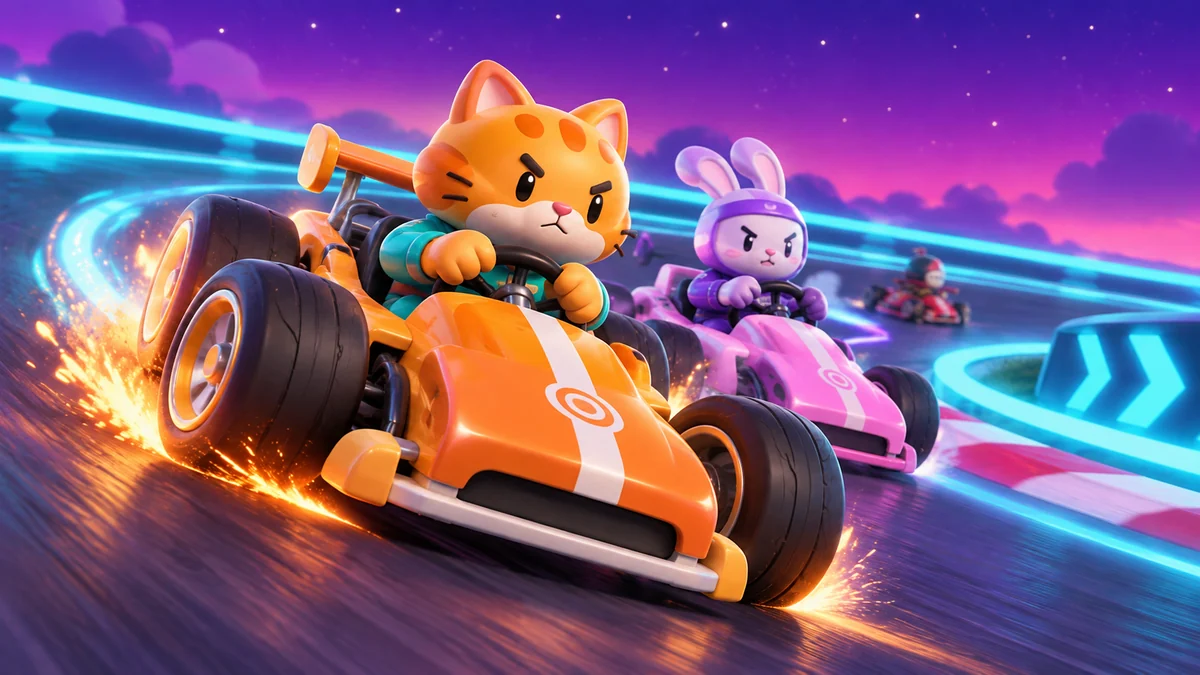 Turbo Kart GP game artwork