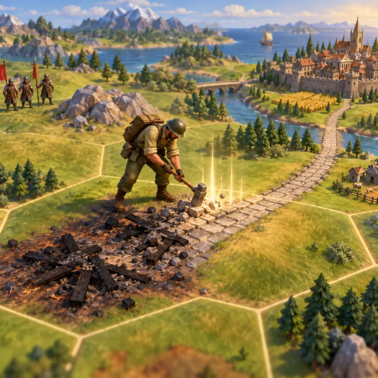 Civilization VI builder starting a tile improvement