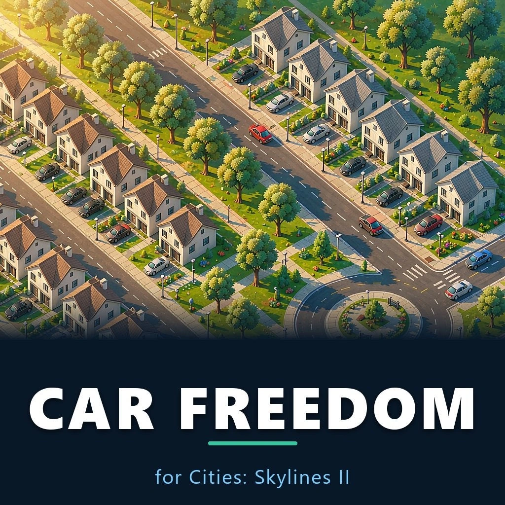 Car Freedom mod artwork for Cities: Skylines II