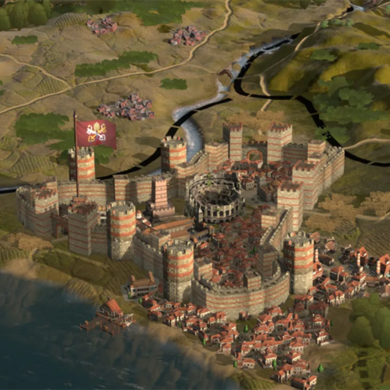 Europa Universalis V city shown from the modded close camera view